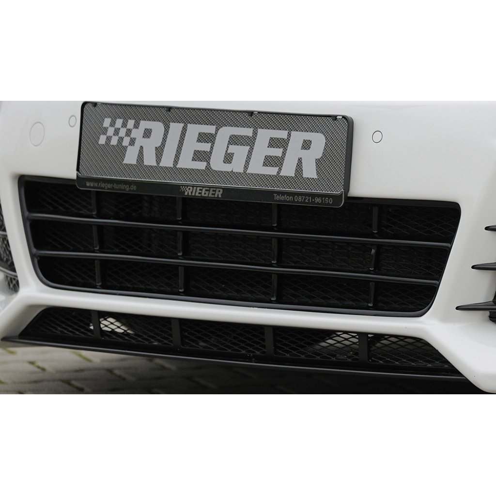 Rieger lipa pod přední nárazník Rieger pro Volkswagen Golf 6 vč. GTD, GTI 3-dvéř., 5-dvéř., kabriolet, plast ABS s povrchovou úpravou Carbon-Look