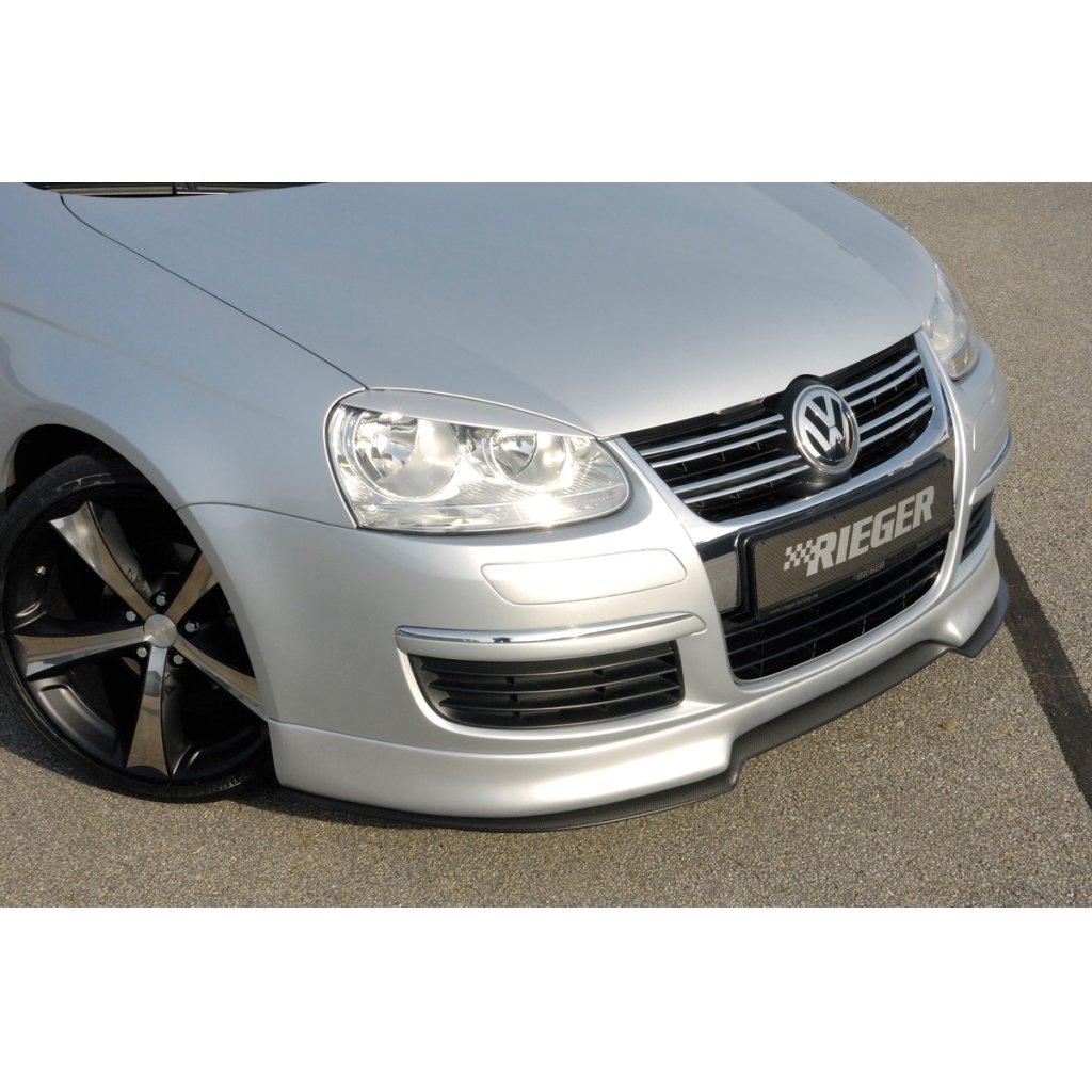 Rieger lipa pod přední nárazník Rieger pro Volkswagen Jetta 3 1KM, plast ABS s povrchovou úpravou Carbon-Look