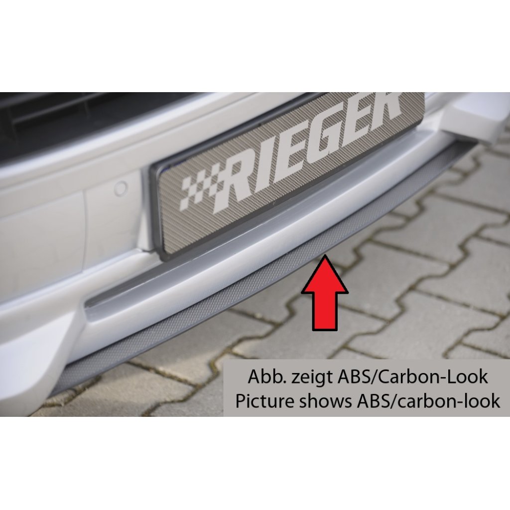 Rieger lipa pod přední nárazník Rieger pro Volkswagen T5 bus po faceliftu, 09/09-, plast ABS bez povrchové úpravy