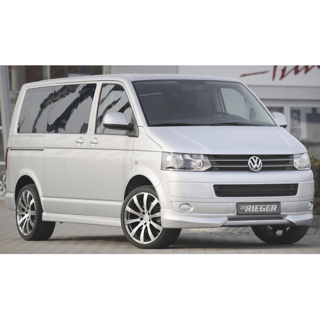 Rieger lipa pod přední nárazník Rieger pro Volkswagen T5 bus po faceliftu, 09/09-, plast ABS s povrchovou úpravou Carbon-Look