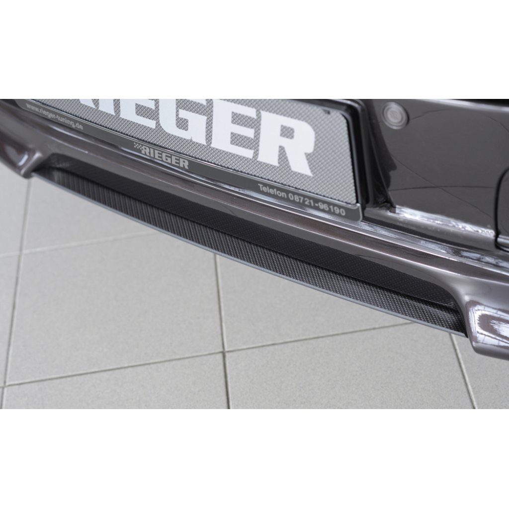Rieger lipa pod přední nárazník Rieger pro Volkswagen T5 bus před faceliftem, 04/03-08/09, plast ABS s povrchovou úpravou Carbon-Look