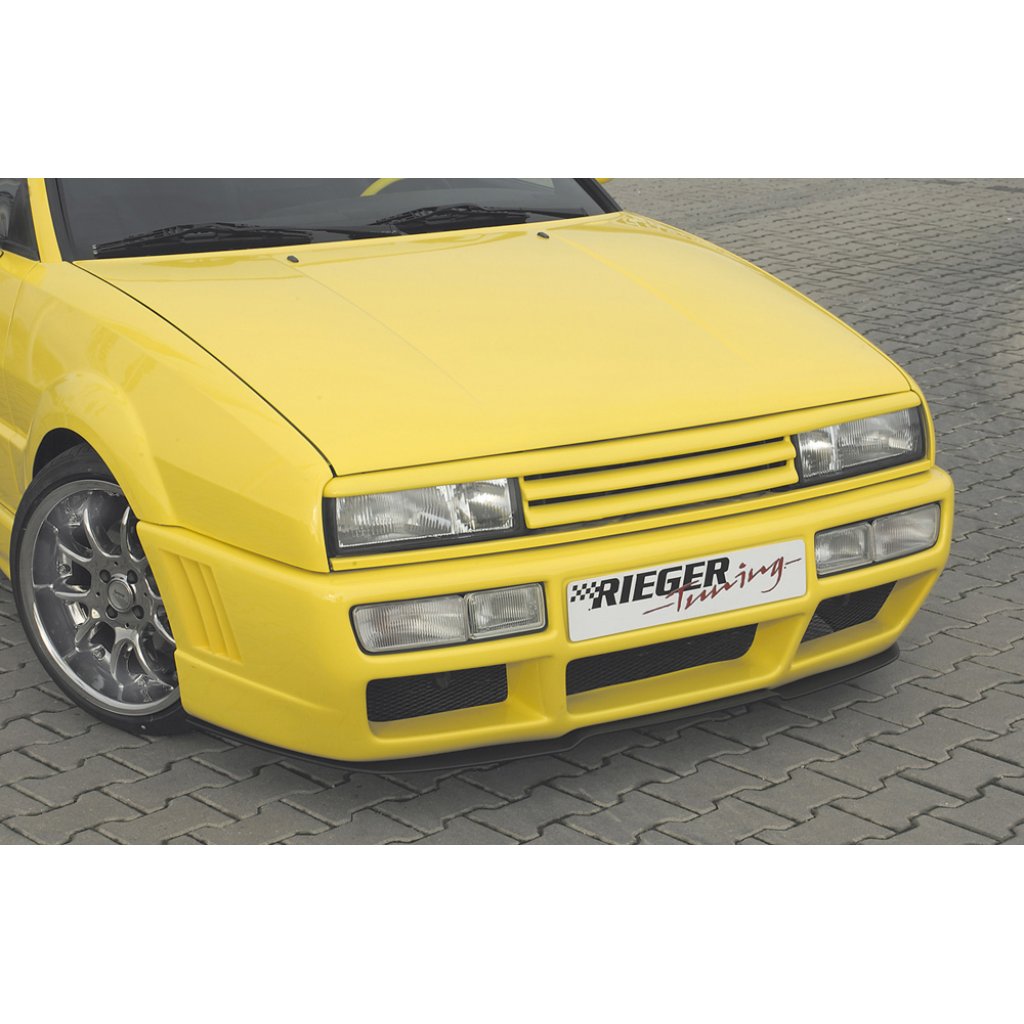 Rieger lipa pod přední nárazník RS4-Look Rieger pro Volkswagen Corrado 53I kupé, 88-95, plast ABS bez povrchové úpravy