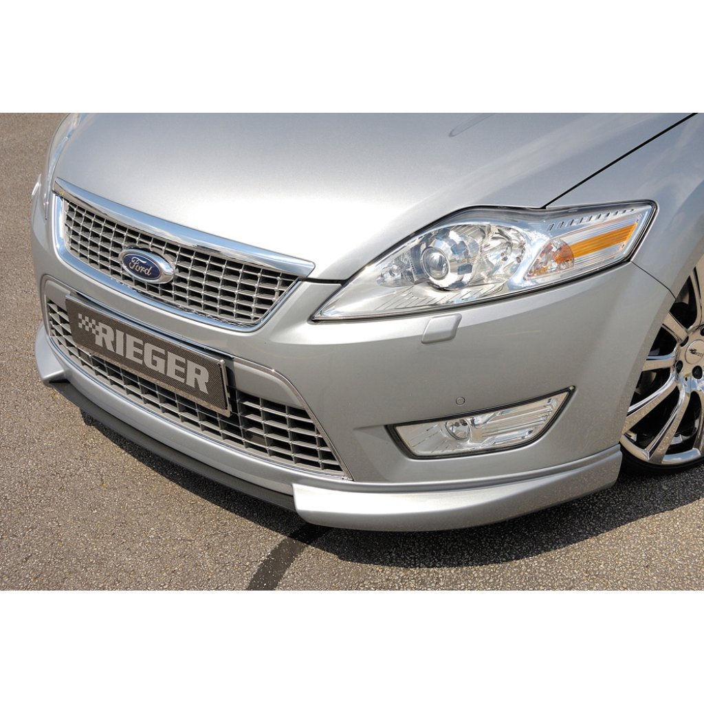Rieger lipa pod přední nárazník SG-Design Rieger pro Ford Mondeo BA7 combi, fastback, sedan před faceliftem, 03/07-09/10, plast ABS s povrchovou úpravou Carbon-Look