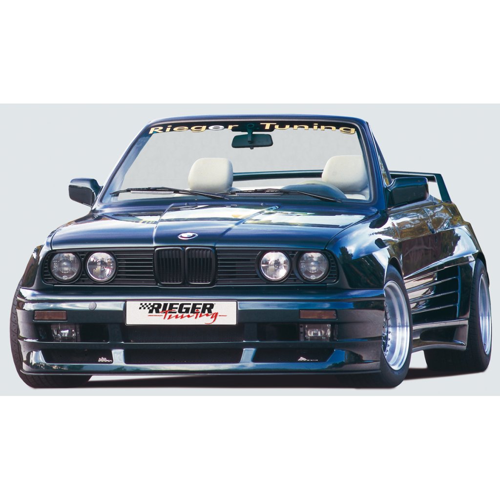 Rieger lipa pod přední nárazník widebody II Rieger pro BMW řada 3 E30, plast ABS bez povrchové úpravy