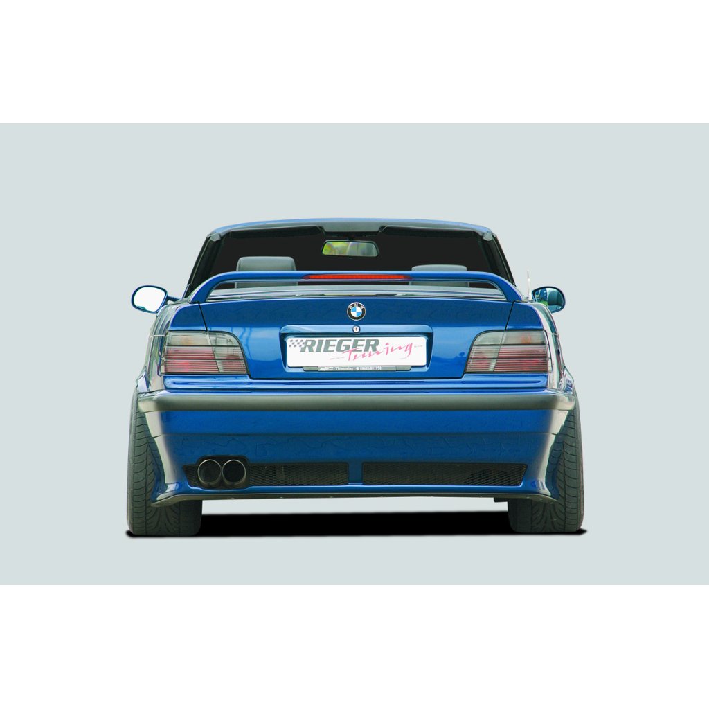 Rieger lipa pod zadní nárazník pro BMW řada 3 E36 kabriolet, kupé, sedan, plast ABS bez povrchové úpravy