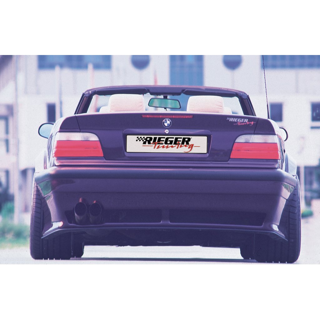Rieger lipa pod zadní nárazník pro BMW řada 3 E36 kabriolet, kupé, sedan, plast ABS bez povrchové úpravy