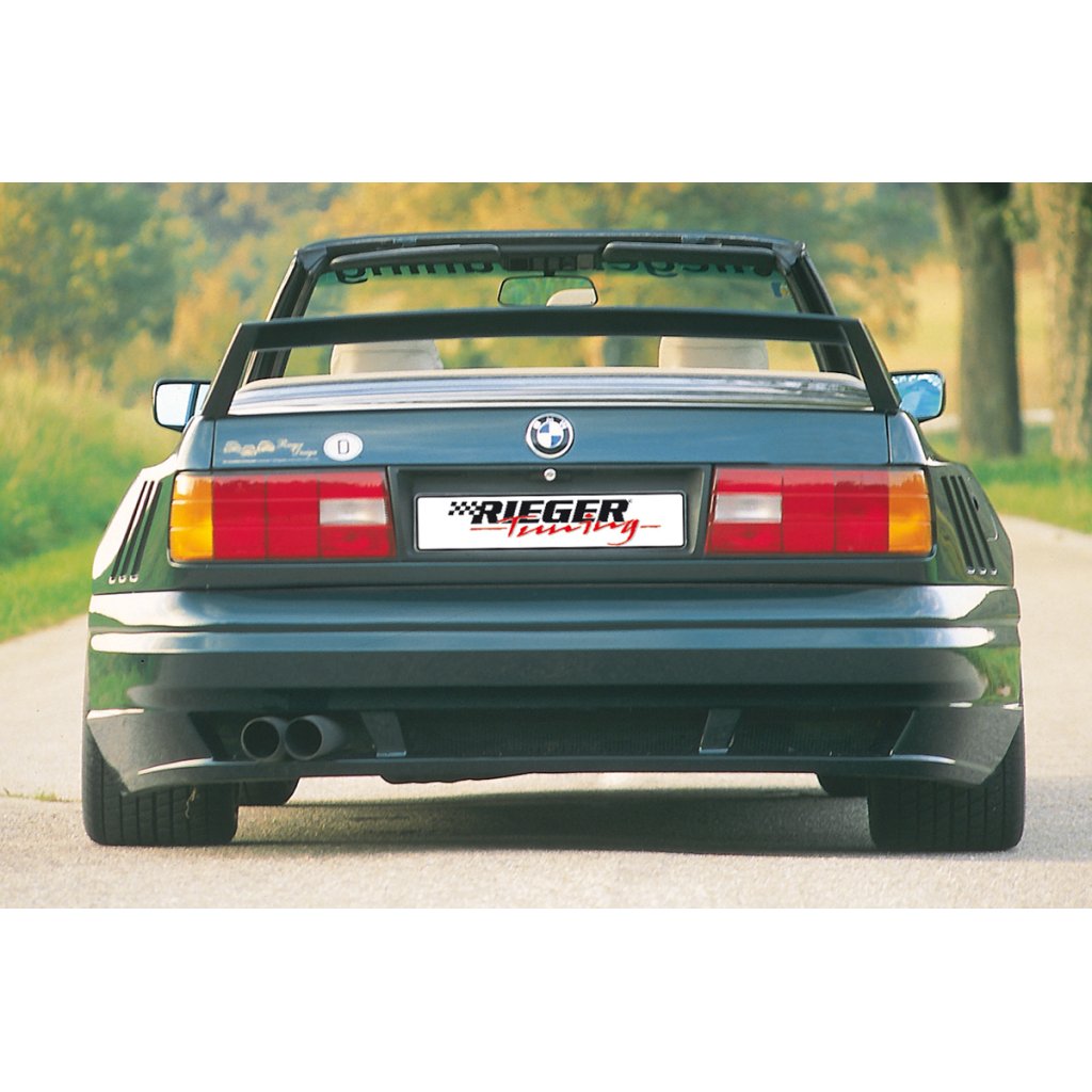 Rieger lipa pod zadní nárazník widebody II pro BMW řada 3 E30, plast ABS bez povrchové úpravy