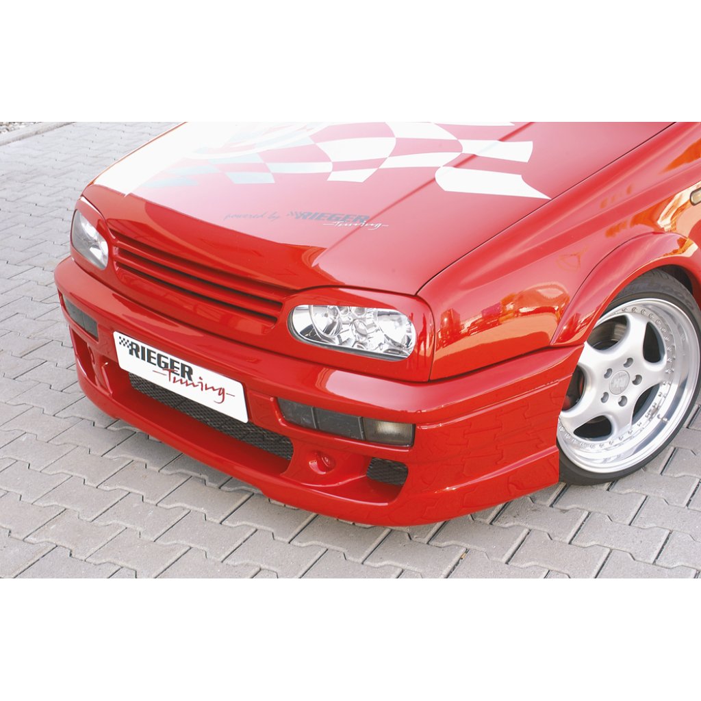Rieger maska chladiče pro Volkswagen Golf 3 3-dvéř., 5-dvéř., combi, kabriolet, plast ABS bez povrchové úpravy