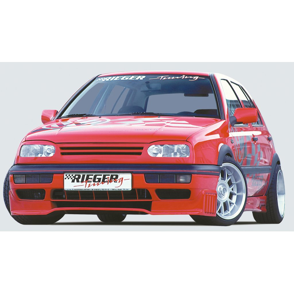 Rieger maska chladiče pro Volkswagen Golf 3 3-dvéř., 5-dvéř., combi, kabriolet, plast ABS bez povrchové úpravy