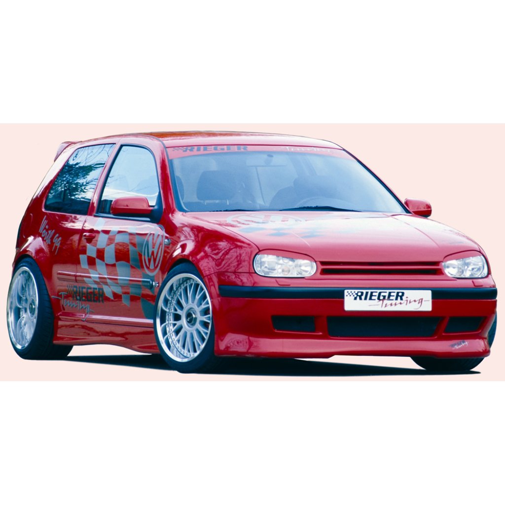 Rieger maska chladiče s jedním žebrem pro Volkswagen Golf 4 1J 3-dvéř., 5-dvéř., combi, plast ABS bez povrchové úpravy