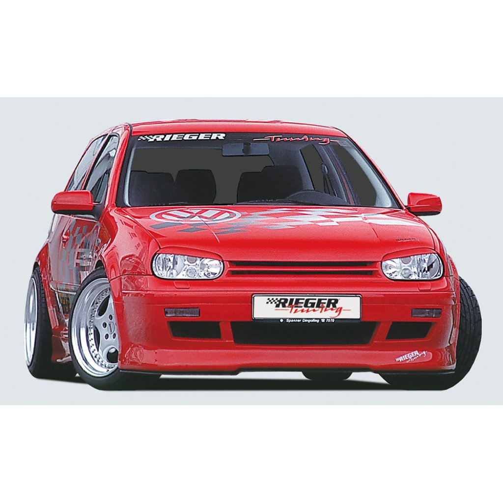 Rieger maska chladiče s jedním žebrem pro Volkswagen Golf 4 1J 3-dvéř., 5-dvéř., combi, plast ABS bez povrchové úpravy