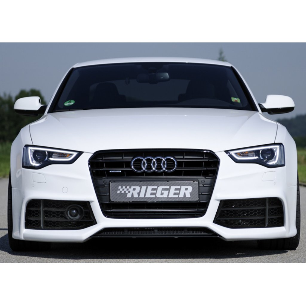 Rieger mřížka nárazníku pro Audi A5 B8, B81 kabriolet, kupé, Sportback vč. faceliftu, pravá, pro vozy s distančním radarem