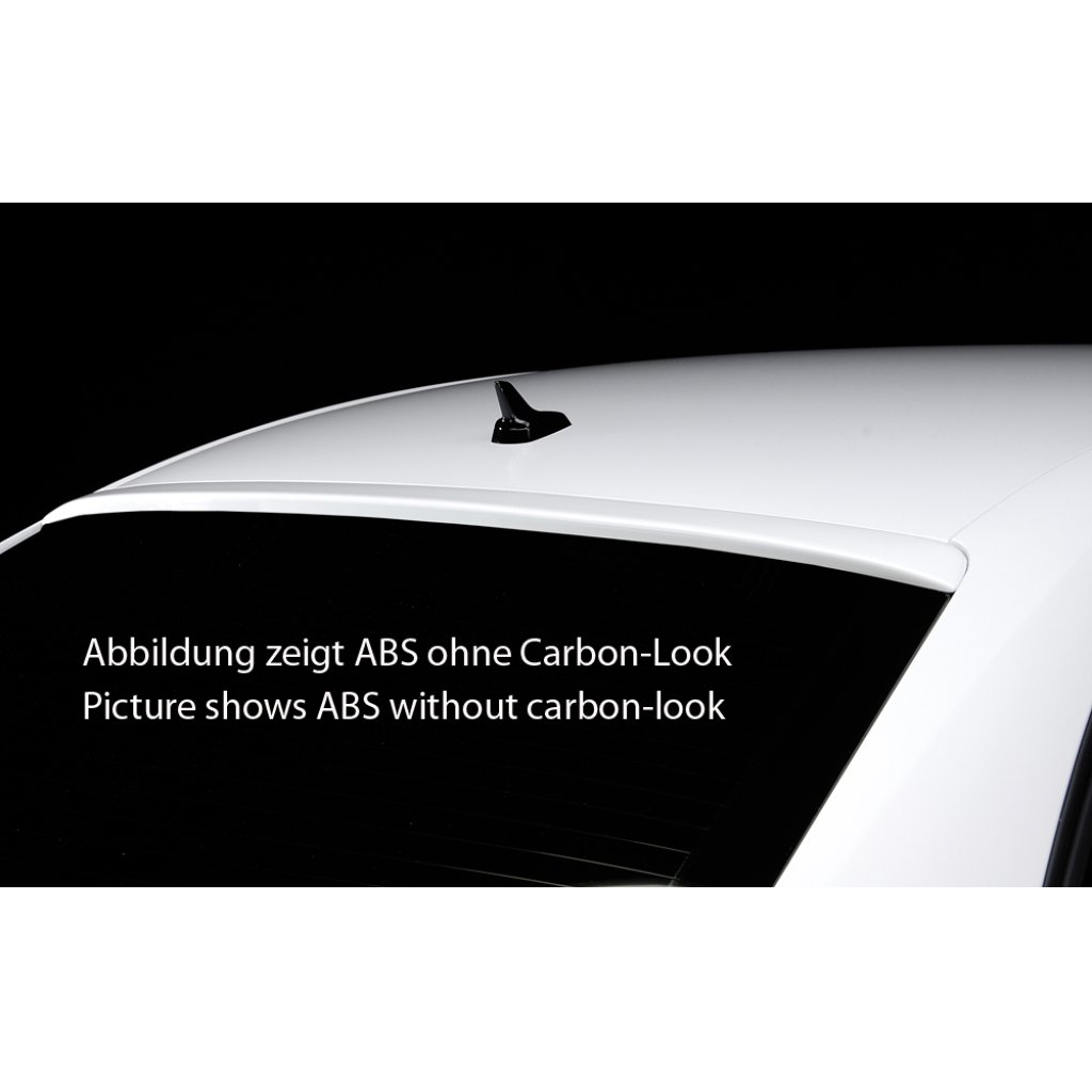 Rieger patka na zadní okno pro Audi A4 S4 B8, B81 sedan vč. faceliftu, 01/12-, 11/08-12/11, plast ABS s povrchovou úpravou Carbon-Look