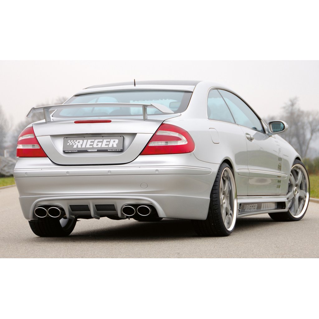 Rieger patka na zadní okno pro Mercedes CLK W209 kupé vč. faceliftu, 00/02-06/04, 07/04-, plast ABS bez povrchové úpravy, s výřezem pro anténu