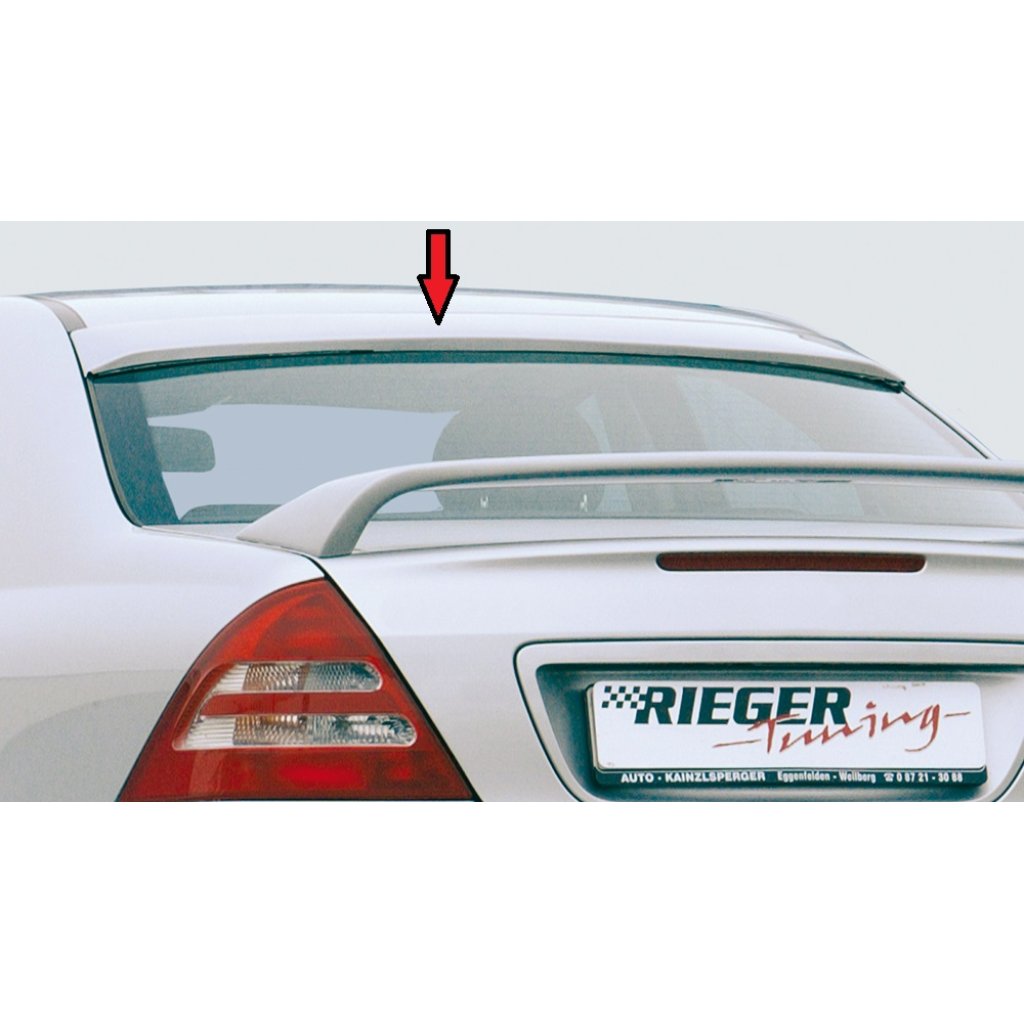Rieger patka na zadní okno pro Mercedes třída C W203 sedan, 05/00-, plast ABS bez povrchové úpravy, bez výřezu pro anténu