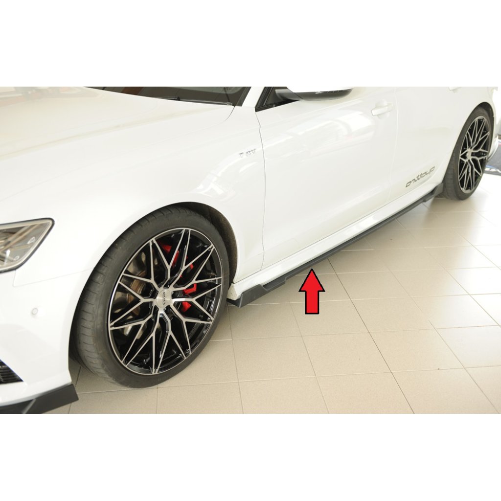 Rieger Seitenschwelleransatz (2-tlg.) mont. strana levá pro Audi A6 4G, C7 sedan, r.v. 11/10-08/14, plast ABS bez povrchové úpravy
