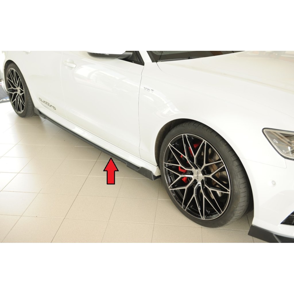 Rieger Seitenschwelleransatz (2-tlg.) mont. strana pravá pro Audi A6 4G, C7 sedan, r.v. 11/10-08/14, plast ABS bez povrchové úpravy