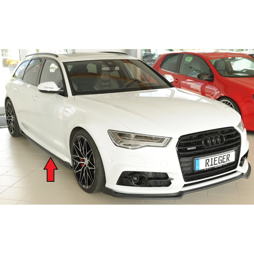 Rieger Seitenschwelleransatz (2-tlg.) mont. strana pravá pro Audi A6 4G, C7 sedan, r.v. 11/10-08/14, plast ABS bez povrchové úpravy