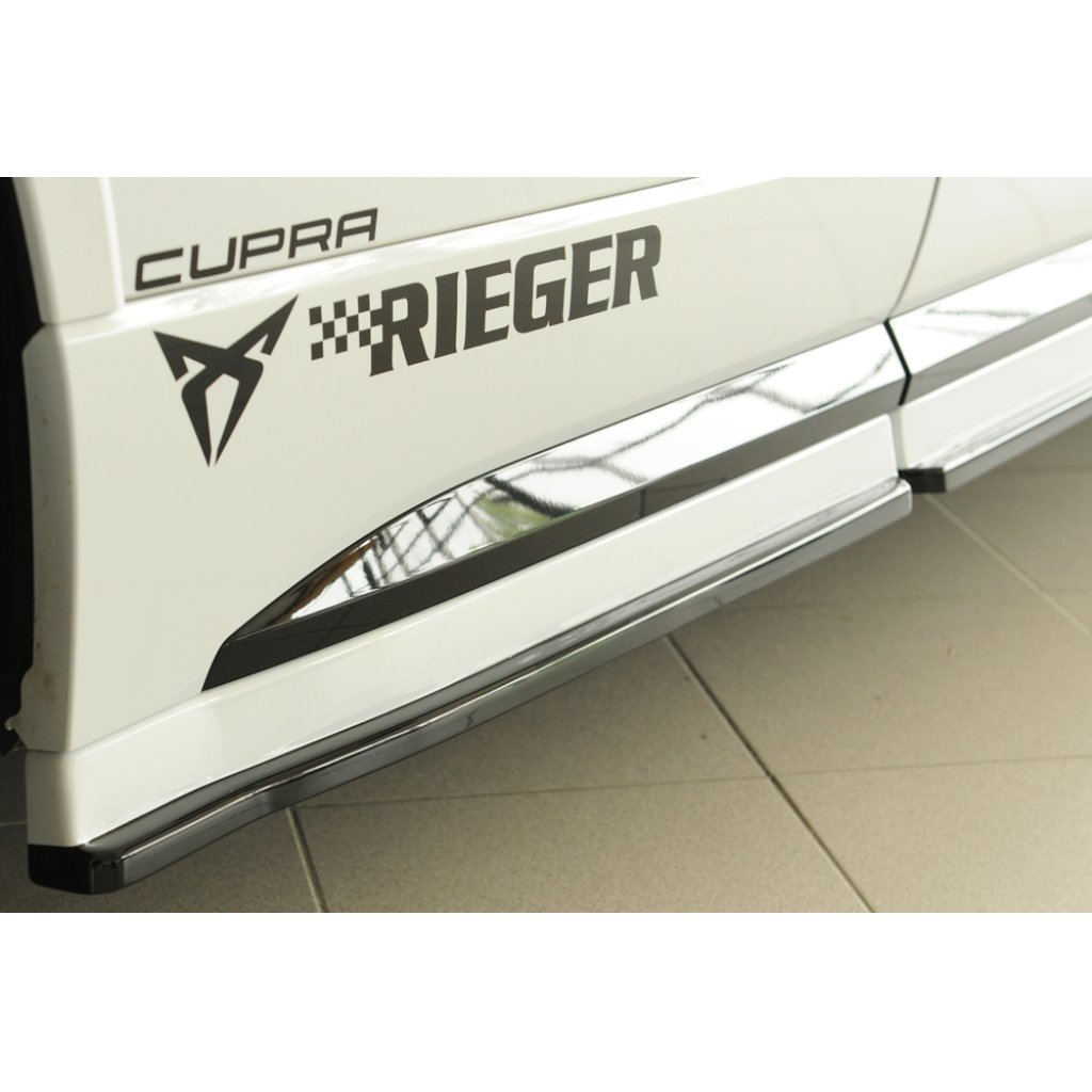 Rieger spoiler pod boční práh (3 dílný) mont. strana levá pro Seat Ateca Cupra 5FP, r.v. 09/18-07/20, plast ABS bez povrchové úpravy