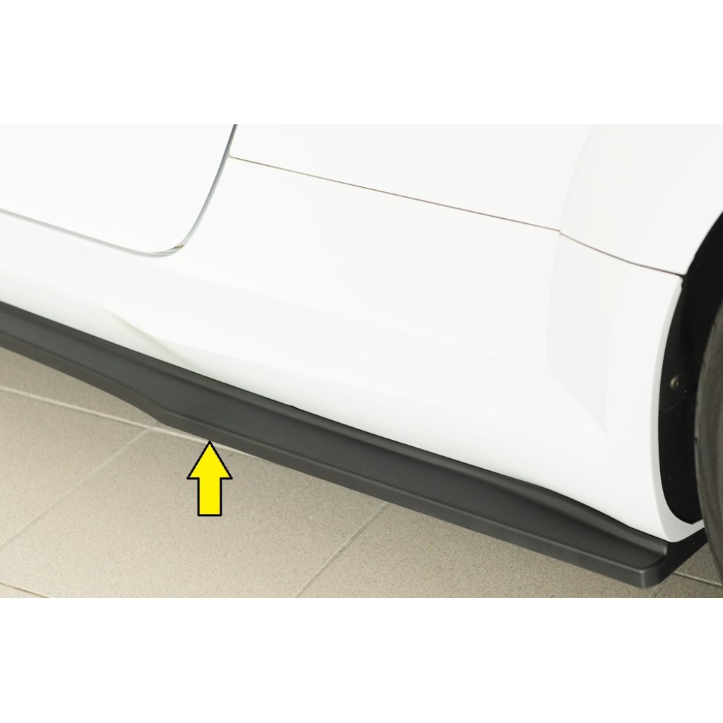 Rieger spoiler pod boční práh (ca. 19mm) mont. strana levá pro Audi TTS 8J-FV, 8S roadster, r.v. 07/14-08/18, plast ABS bez povrchové úpravy