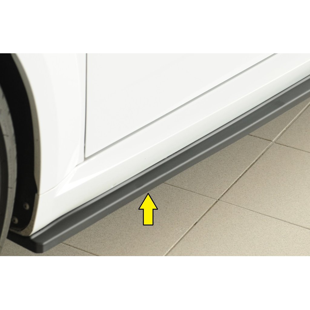 Rieger spoiler pod boční práh (ca. 19mm) mont. strana levá pro Audi TTS 8J-FV, 8S roadster, r.v. 07/14-08/18, plast ABS bez povrchové úpravy