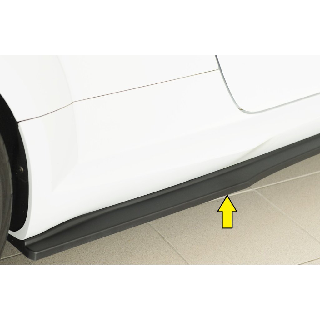 Rieger spoiler pod boční práh (ca. 19mm) mont. strana pravá pro Audi TT RS 8J, 8J1-FV, 8S roadster, r.v. 05/16-08/18, plast ABS bez povrchové úpravy