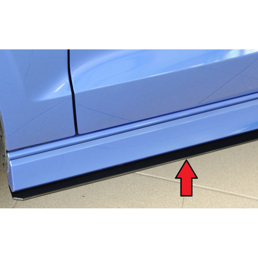Rieger spoiler pod boční práh mont. strana levá pro Audi A3 S3 8V 3-dvéř. (convertible 8V7) vč. faceliftu, r.v. 05/13-08/16, 09/16-, plast ABS bez povrchové úpravy