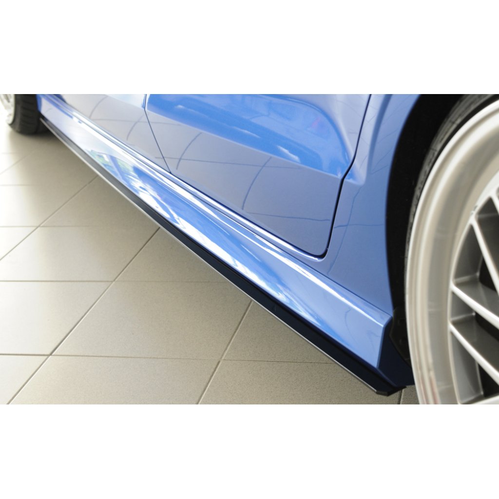 Rieger spoiler pod boční práh mont. strana levá pro Audi A3 S3 8V 3-dvéř. (convertible 8V7) vč. faceliftu, r.v. 05/13-08/16, 09/16-, plast ABS bez povrchové úpravy