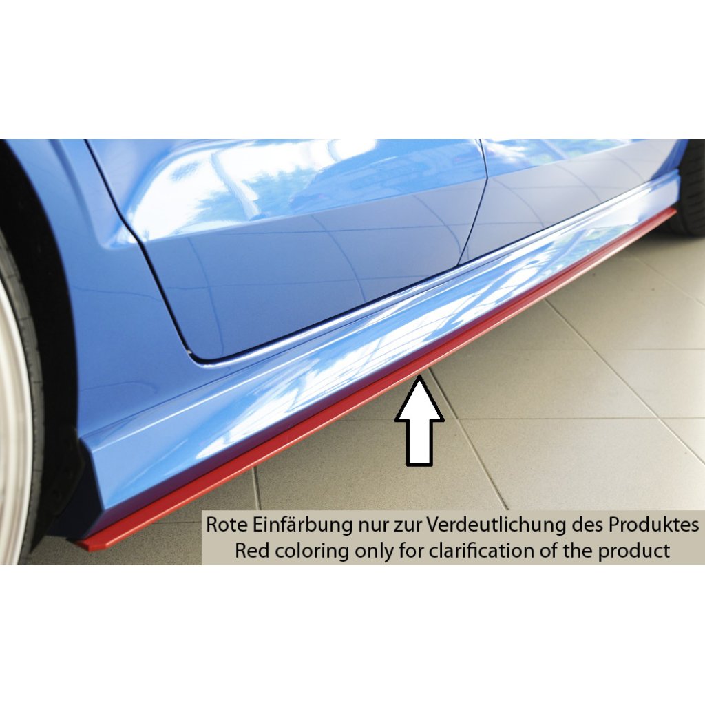 Rieger spoiler pod boční práh mont. strana levá pro Audi A3 S3 8V 3-dvéř. (convertible 8V7) vč. faceliftu, r.v. 05/13-08/16, 09/16-, plast ABS bez povrchové úpravy