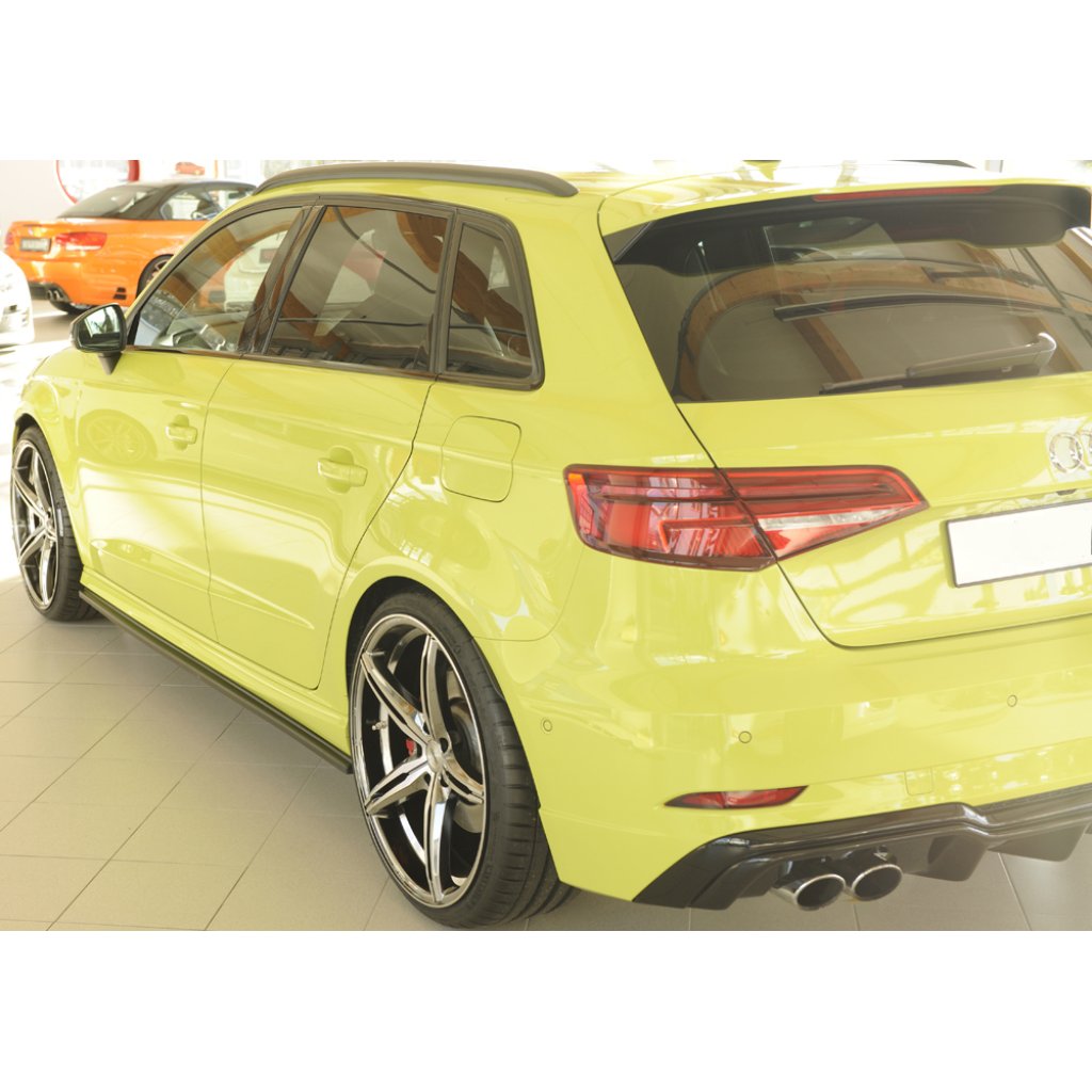 Rieger spoiler pod boční práh mont. strana levá pro Audi A3 S3 8V 5-dvéř. (sportback 8VA) vč. faceliftu, r.v. 05/13-08/16, 09/16-, plast ABS bez povrchové úpravy
