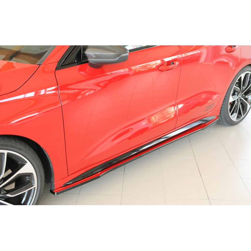 Rieger spoiler pod boční práh mont. strana levá pro Audi A3 S3 GY 5-dvéř. (sedan), r.v. 07/20-, plast ABS bez povrchové úpravy