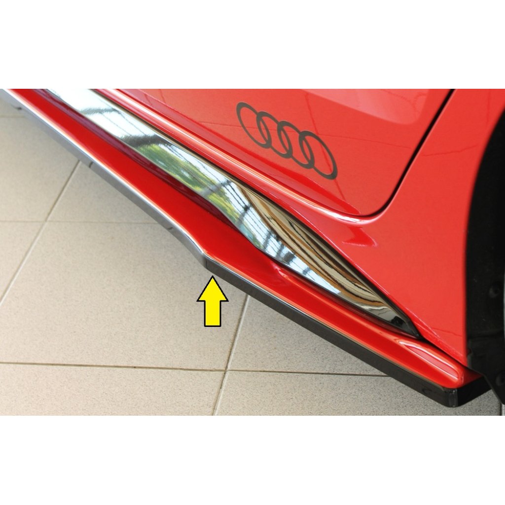 Rieger spoiler pod boční práh mont. strana levá pro Audi A3 S3 GY 5-dvéř. (sedan), r.v. 07/20-, plast ABS bez povrchové úpravy