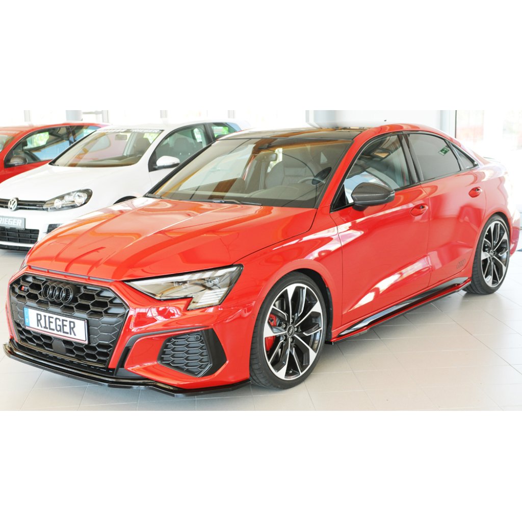 Rieger spoiler pod boční práh mont. strana levá pro Audi A3 S3 GY 5-dvéř. (sedan), r.v. 07/20-, plast ABS bez povrchové úpravy