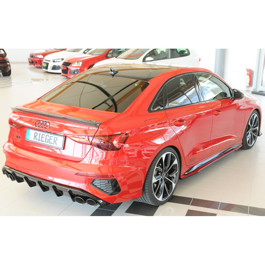Rieger spoiler pod boční práh mont. strana levá pro Audi A3 S3 GY 5-dvéř. (sedan), r.v. 07/20-, plast ABS bez povrchové úpravy