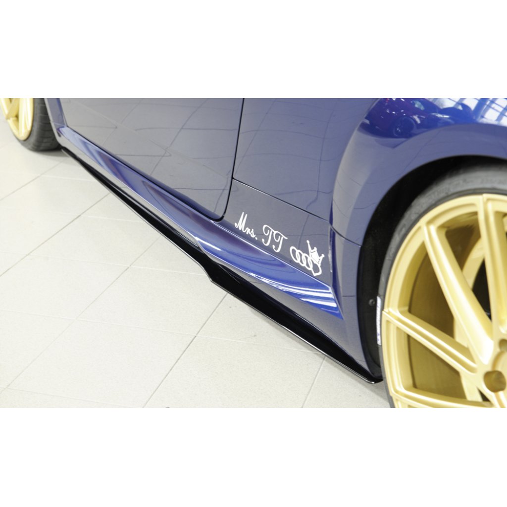 Rieger spoiler pod boční práh mont. strana levá pro Audi TT 8J-FV, 8S kupé, roadster vč. faceliftu, r.v. 07/14-08/18, 09/18-, plast ABS bez povrchové úpravy