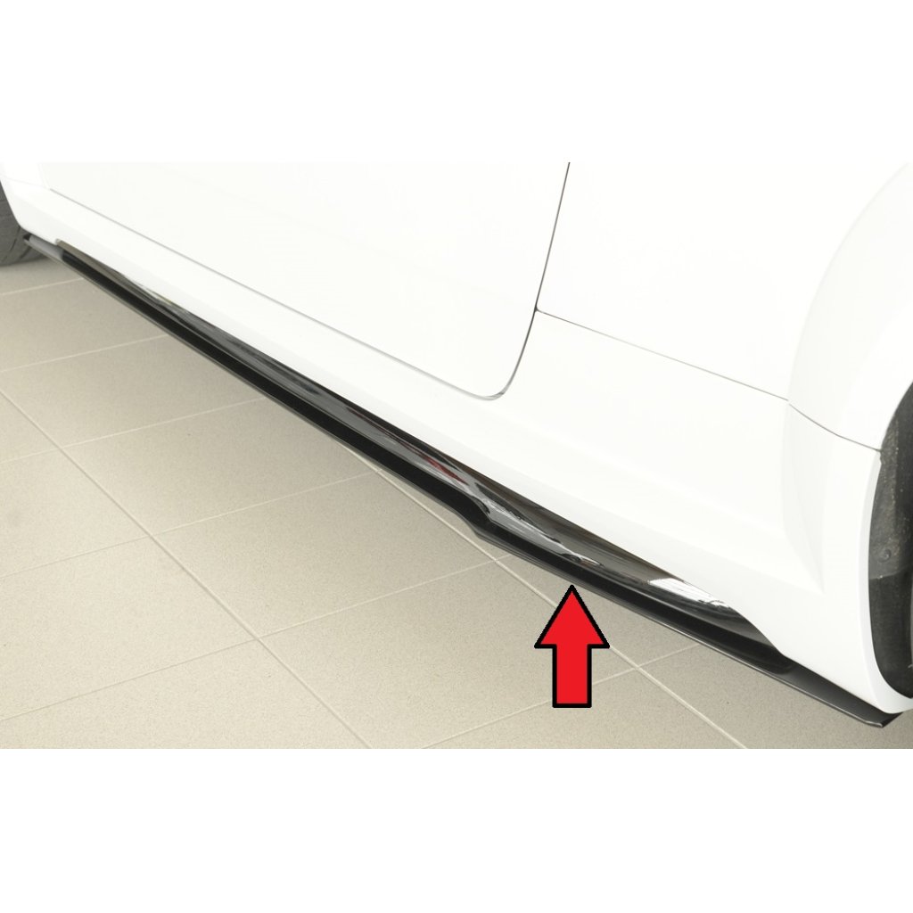 Rieger spoiler pod boční práh mont. strana levá pro Audi TT RS 8J, 8J1-FV, 8S kupé, roadster po faceliftu, r.v. 09/18-, plast ABS bez povrchové úpravy