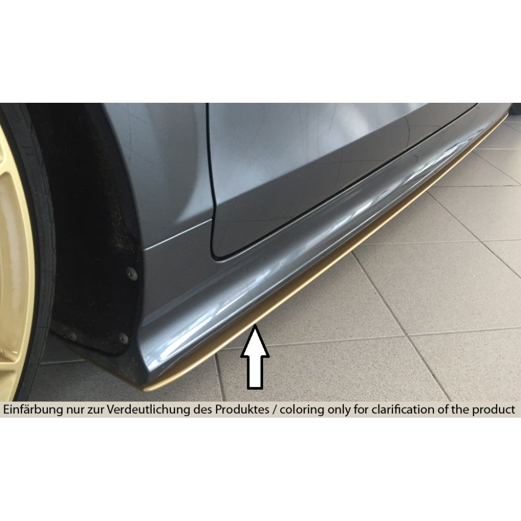 Rieger spoiler pod boční práh mont. strana levá pro Audi TT RS 8J kupé, roadster, r.v. 09/09-, plast ABS bez povrchové úpravy