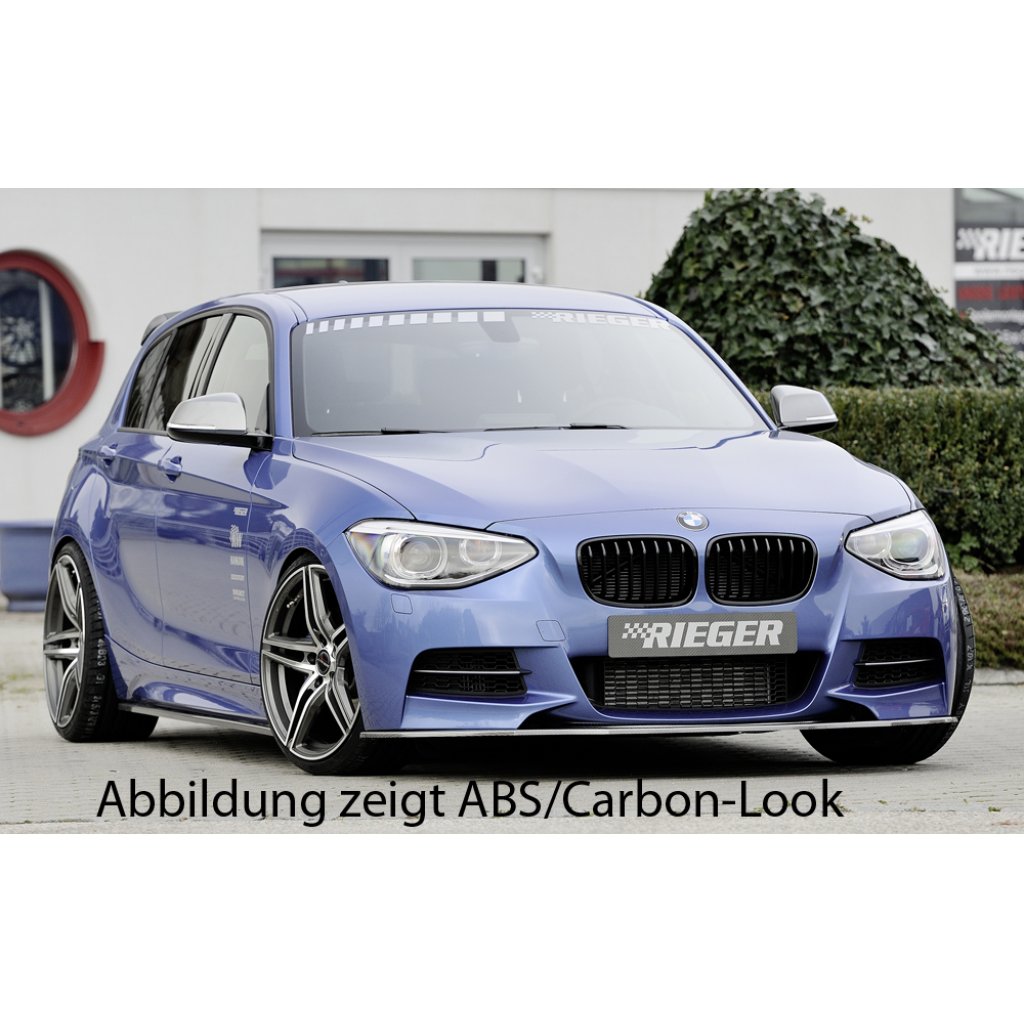 Rieger spoiler pod boční práh mont. strana levá pro BMW řada 1 F20 sedan / 4-dvéř. vč. faceliftu, r.v. 05/2015-, 09/11-03/2015, plast ABS bez povrchové úpravy