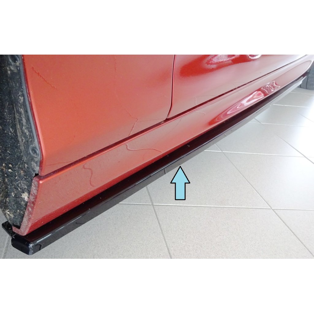 Rieger spoiler pod boční práh mont. strana levá pro BMW řada 1 F21 sedan / 2-dvéř., 09/12-03/2015, plast ABS lakovaný do černé lesklé barvy
