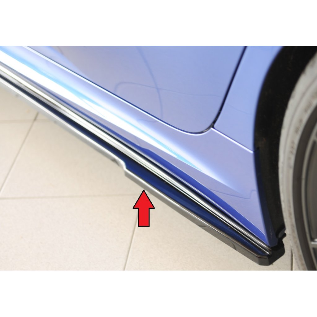 Rieger spoiler pod boční práh mont. strana levá pro BMW řada 3 G20 sedan, 03/19-, plast ABS lakovaný do černé lesklé barvy