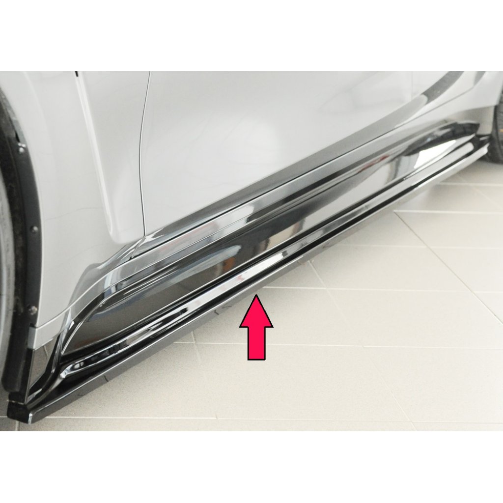 Rieger spoiler pod boční práh mont. strana levá pro BMW Řada 3 G80 M3 CS G34MKS sedan, 01/23-, plast ABS lakovaný do černé lesklé barvy