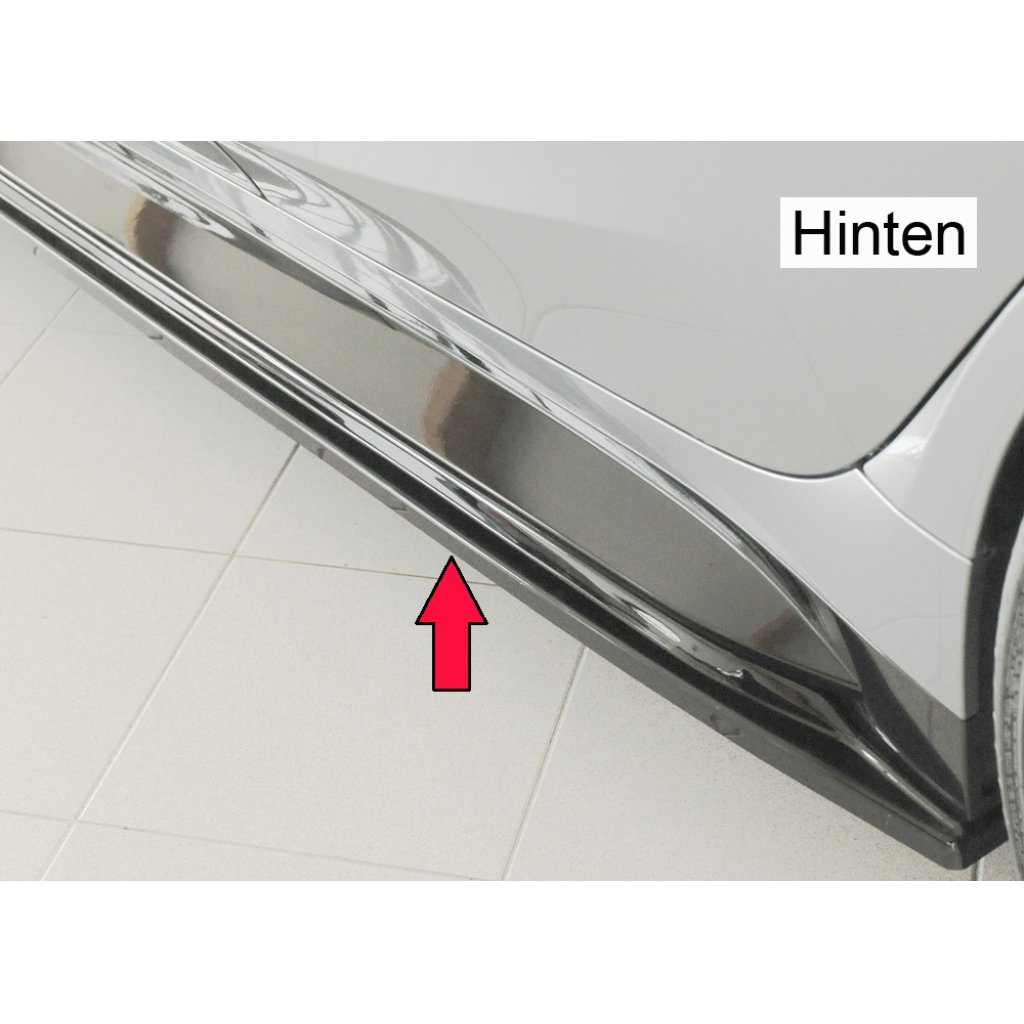 Rieger spoiler pod boční práh mont. strana levá pro BMW řada 3 G81 M3 touring, 07/22-, plast ABS lakovaný do černé lesklé barvy