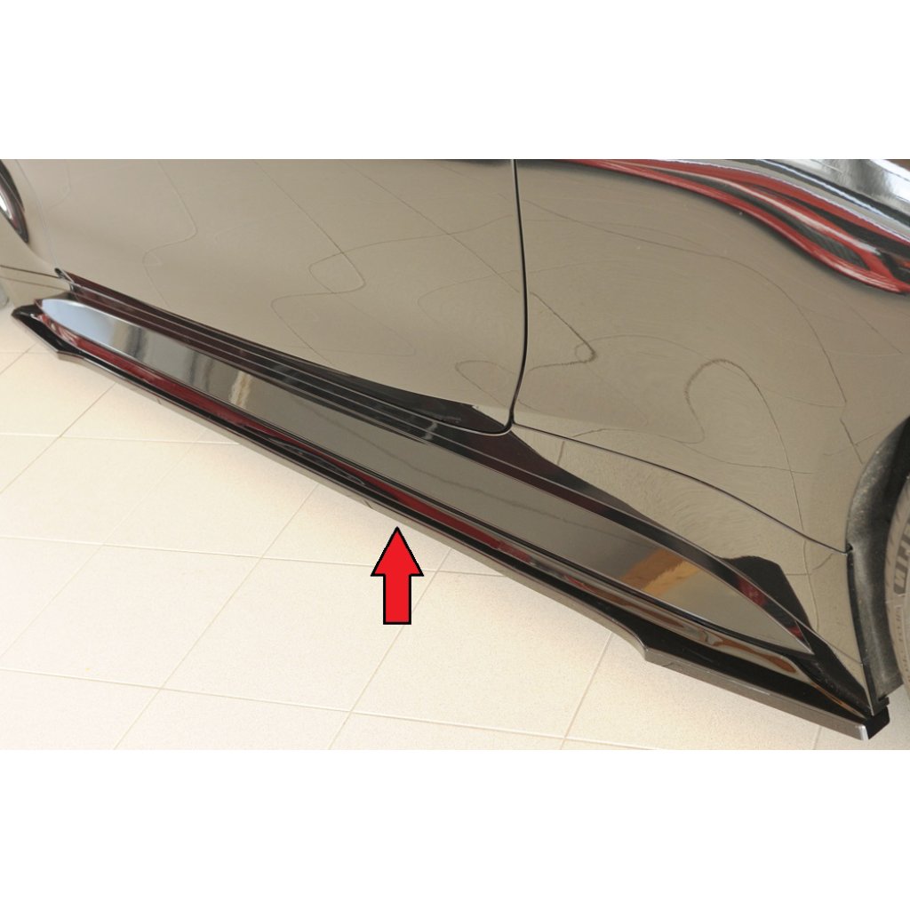 Rieger spoiler pod boční práh mont. strana levá pro BMW Řada 4 G82 M4 CSL G34MKS kupé, 07/22-, plast ABS lakovaný do černé lesklé barvy