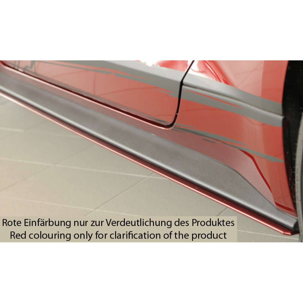 Rieger spoiler pod boční práh mont. strana levá pro Ford Mustang 6 LAE kabriolet, kupé před faceliftem, r.v. 11/14-07/17, plast ABS bez povrchové úpravy