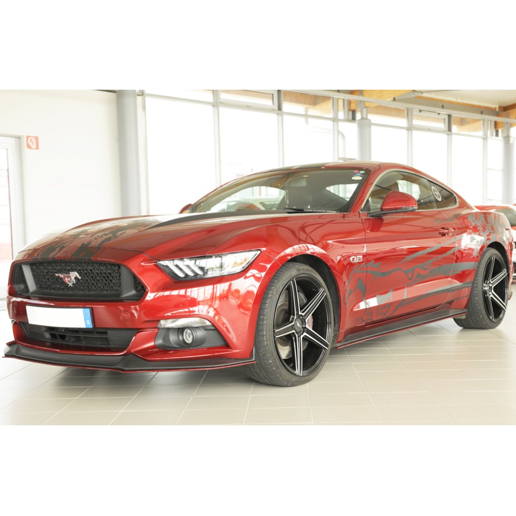 Rieger spoiler pod boční práh mont. strana levá pro Ford Mustang 6 LAE kabriolet, kupé před faceliftem, r.v. 11/14-07/17, plast ABS bez povrchové úpravy