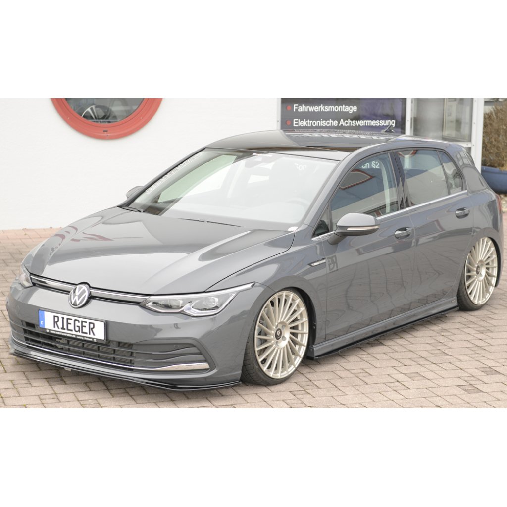 Rieger spoiler pod boční práh mont. strana levá pro Seat Leon Cupra 5F 5-dvéř., 01/17-, plast ABS lakovaný do černé lesklé barvy