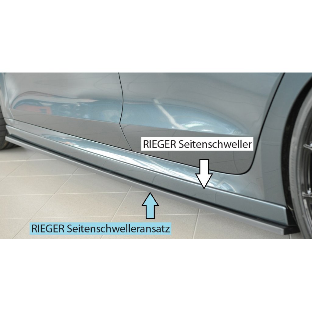 Rieger spoiler pod boční práh mont. strana levá pro Škoda Octavia NX combi, r.v. 11/19-, plast ABS bez povrchové úpravy
