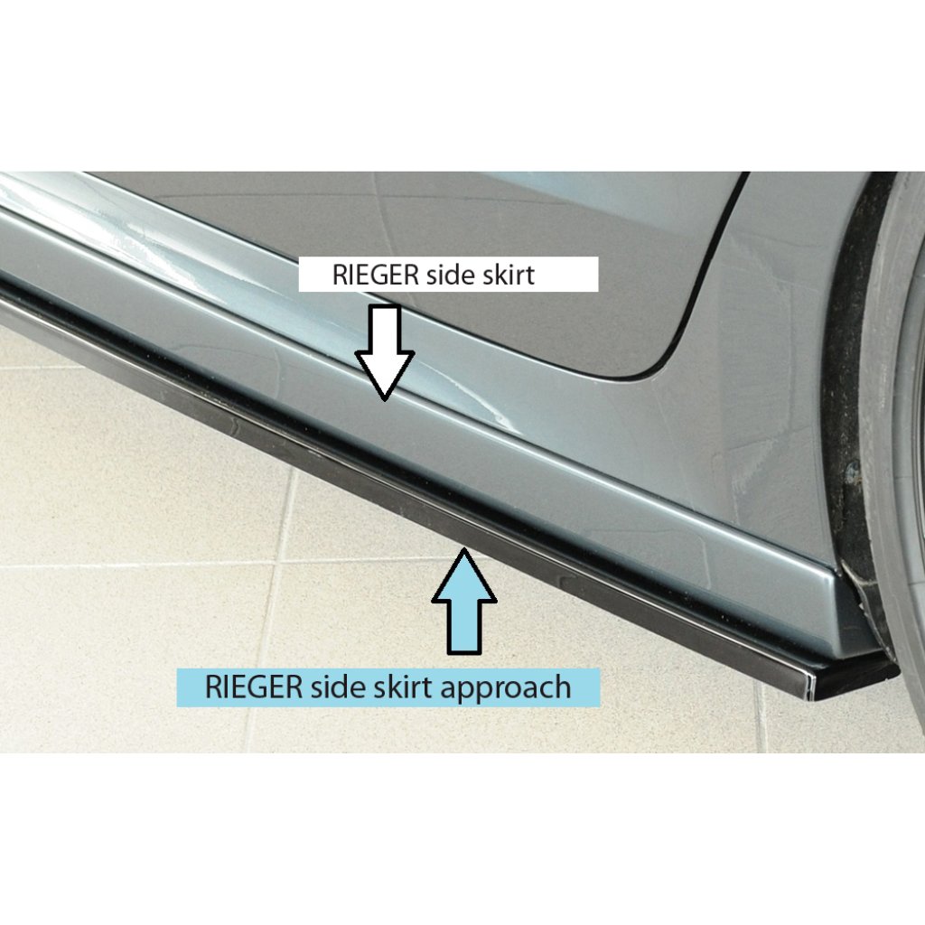 Rieger spoiler pod boční práh mont. strana levá pro Škoda Octavia RS NX combi, 07/20-, plast ABS lakovaný do černé lesklé barvy