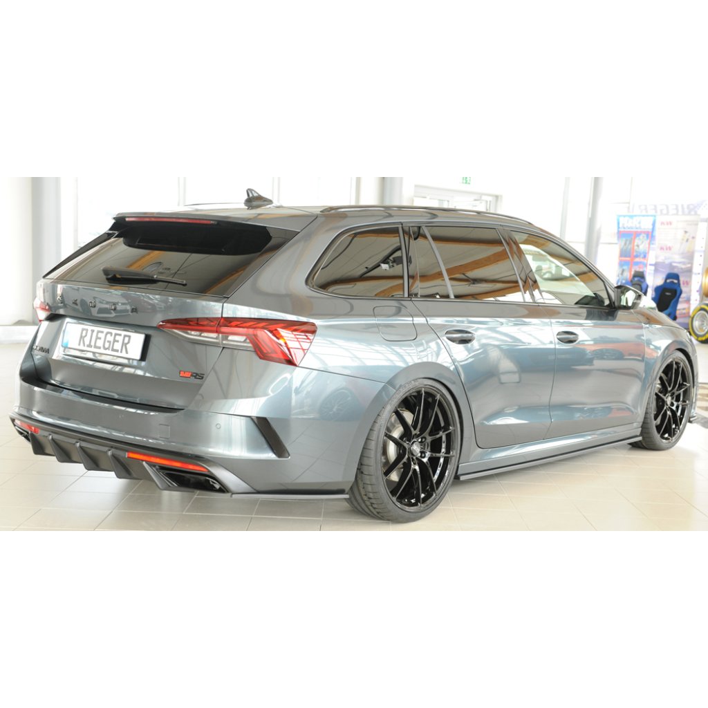 Rieger spoiler pod boční práh mont. strana levá pro Škoda Octavia RS NX combi, r.v. 07/20-, plast ABS bez povrchové úpravy