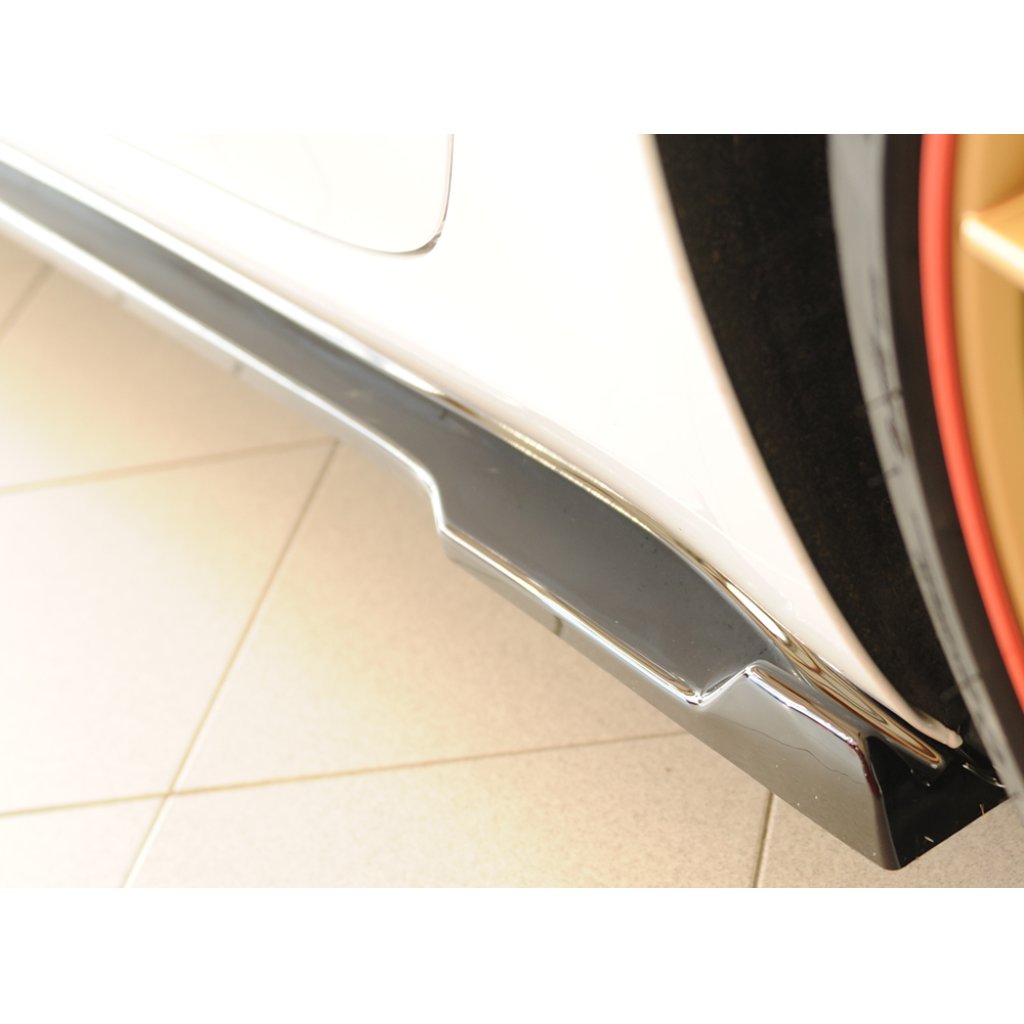 Rieger spoiler pod boční práh mont. strana levá pro Tesla Model 3 003, 06/18-, plast ABS lakovaný do černé lesklé barvy
